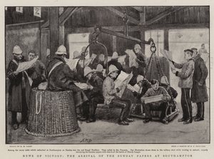 News of Victory, the Arrival of the Sunday Papers at Southampton by Henry Marriott Paget